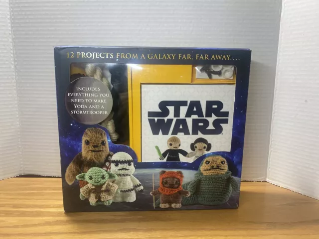 Crochet Craft Kit: Disney Star Wars Crochet Yoda & Stormtrooper Open Box Complet