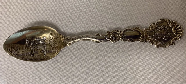 Antique Sterling Silver Spoon Prospecting Outfit San Francisco Mono Hazel 1901