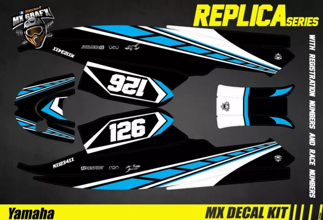 Kit Déco pour / Decal Kit for Jet SkiYamaha Super Jet - Blue