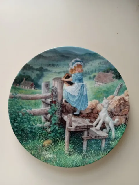 "Mary Had a Little Lamb" Scott Gustafson Plate No. 6062 A Bradex No.:...