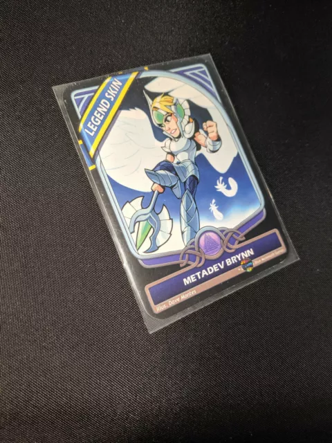 Brawlhalla - Metadev Brynn Legend Skin Code and Card Unused 2017 + Pin