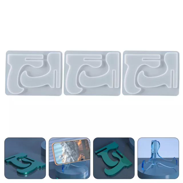 Mobile Phone Stand Resin Silicone Molds - 3Pcs DIY Tool-NJ