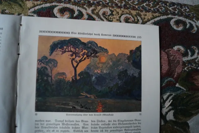 1912 Fachbericht vh  235 Reise durch Kamerun Kolonien Ernst Vollbehr