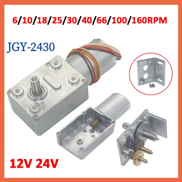 HIGH TORQUE TURBO Worm Geared Motor DC Motor 12V 24V 6 10 18 25 30 40 high-torque-turbo-worm-geared-motor-dc-motor-12v-24v-6-10-18-25-30-40