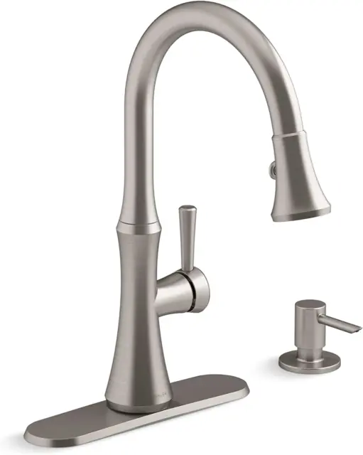 Kaori Pull down Kitchen Sink Faucet with 2-Function Pull-Down Sprayhead and Soap