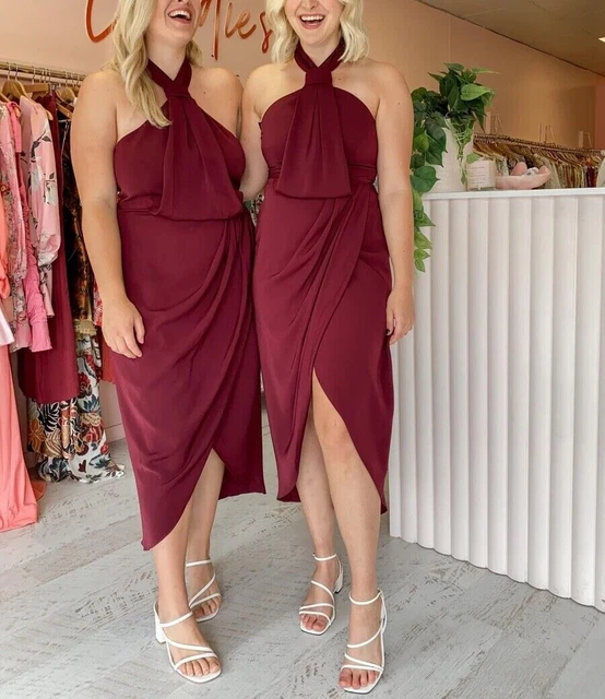 Knot draped dress top