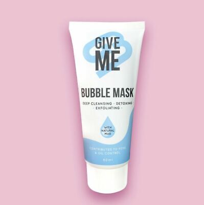 Máscara de burbujas Give Me Cosmetics arcilla de limpieza profunda y máscara facial de barro natural