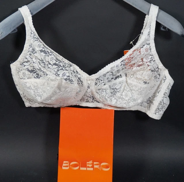 Vintage Bolero France Donna Reggiseno Biancheria Intima Lingerie Taglia 90 C