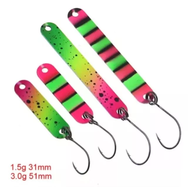 Angelköder Trout Stick Spinner Spoon Blinker Kunstköder Raubfisch Köder Kupfer