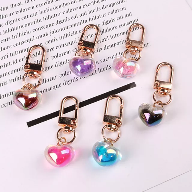 Fashion Peach Heart Charm Pendant Purse Bag Key Chain Accessoire €