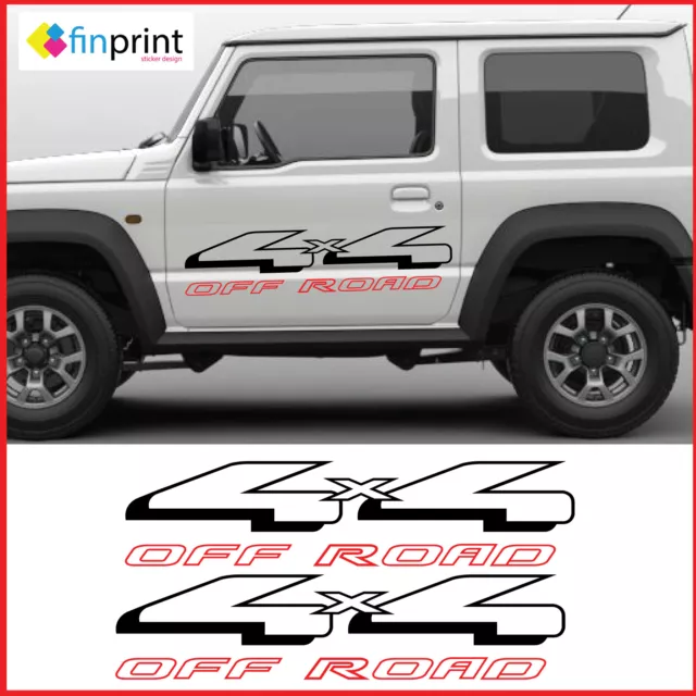 Kit adesivi stickers fuoristrada X SUZUKI NISSAN JEEP LAND ROVER 4x4 per offroad