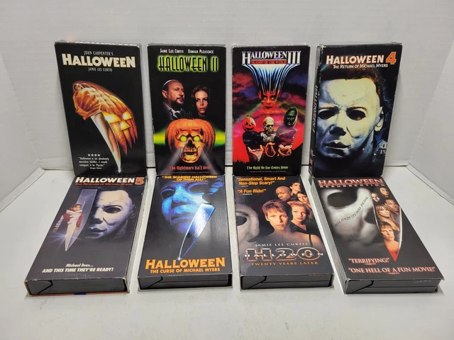 Halloween Michael Myers John Carpenter Horror Complete Rare VHS Lot 1-8