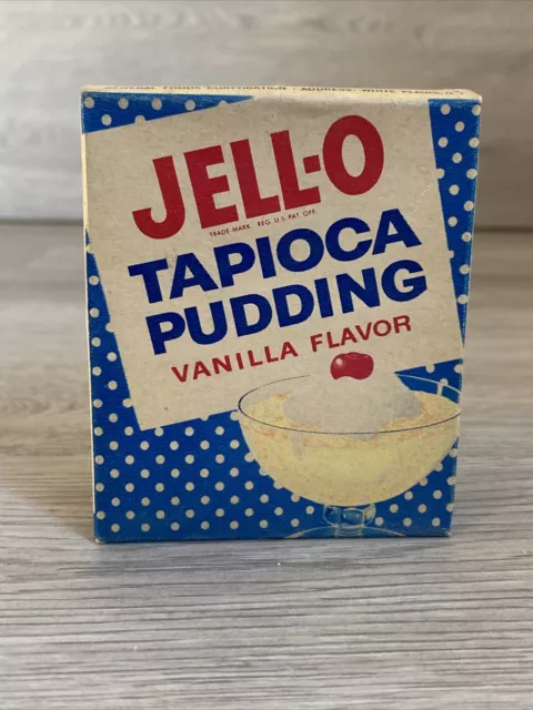Vintage 1950S Jello Brand Pudding Tapioca Full Nos Sealed Unopened Box