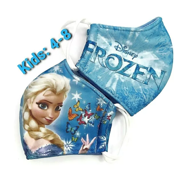 Disney Frozen Elsa Anna Olaf Fabric Masks For Girls. Face Mask For Kids