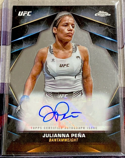 2024 TOPPS CHROME UFC JULIANNA PENA AUTO Veteran Autograph 10.99