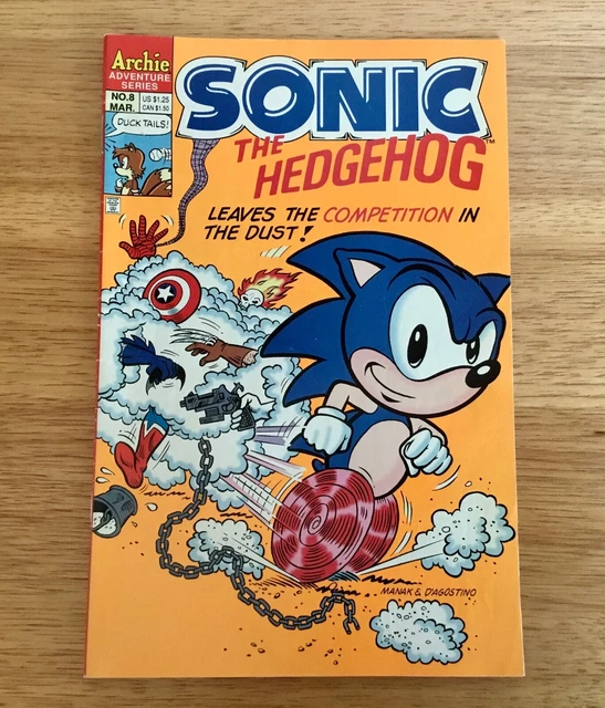 Sonic The Hedgehog #8 Early Issue Archie Adventure Series Comics 1994 F/Vf