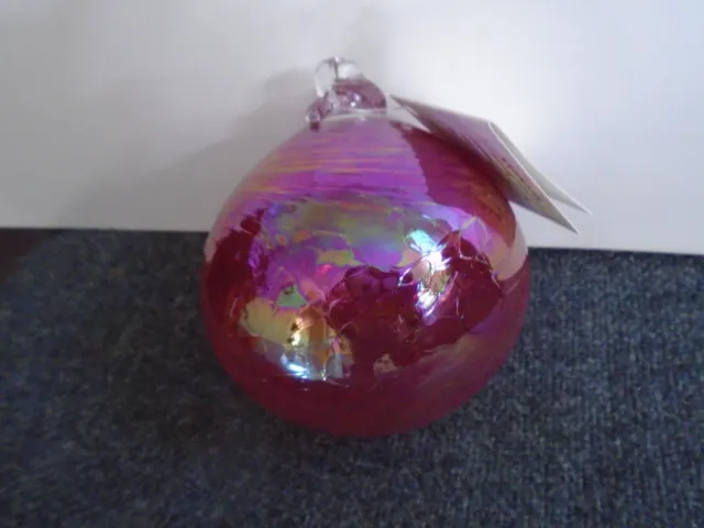 hand blown glass friendship ball ornament
