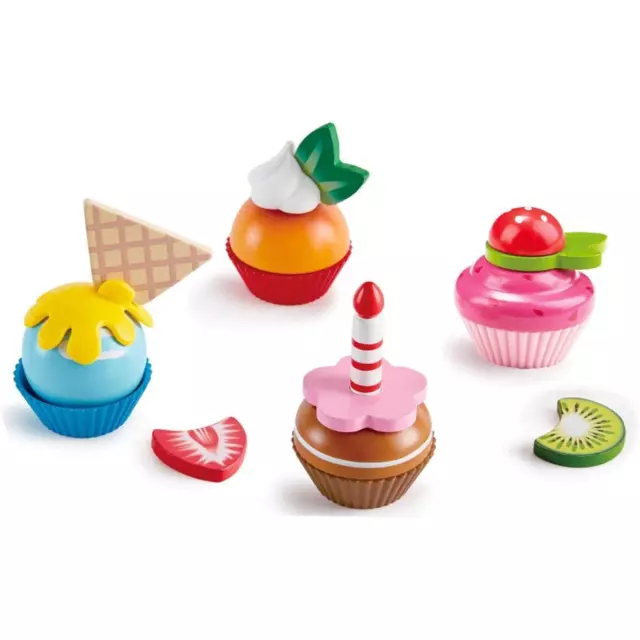 Hape Cupcakes Küchenspielzeug Kuchen Törtchen Rollenspiel Kochen Spielzeug Spiel