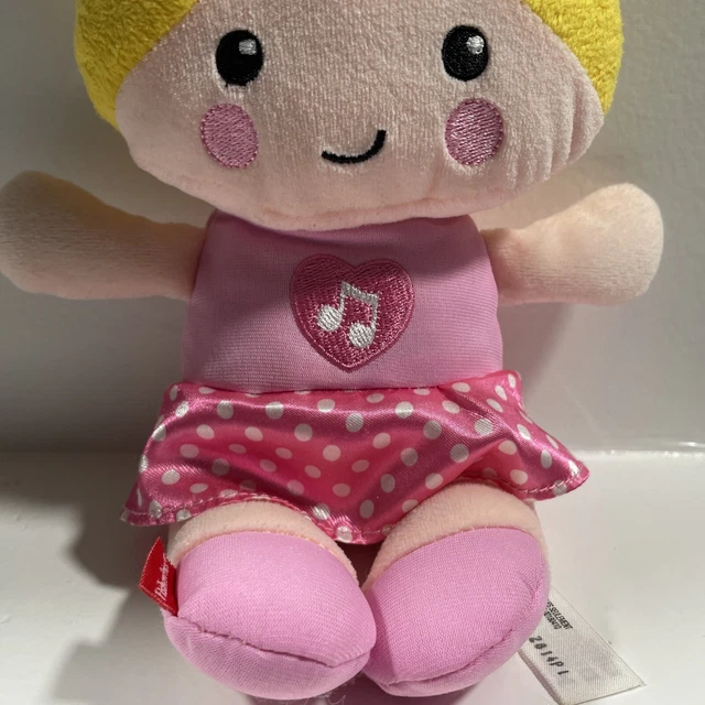 Fisher Price Plush Sweet & Silly Interactive Baby Doll Stuffed Animal 10" 6