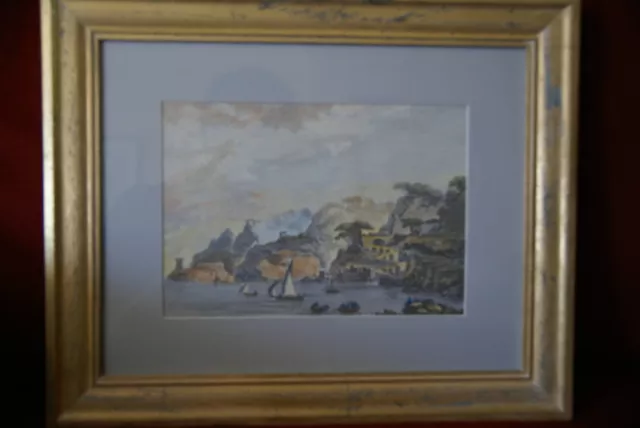 View of the Gulf of Naples - Framed Reproduction