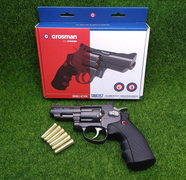 CROSMAN CO2 DUAL Ammo Full Metal Revolver Air Gun Pistol BB & Pellet