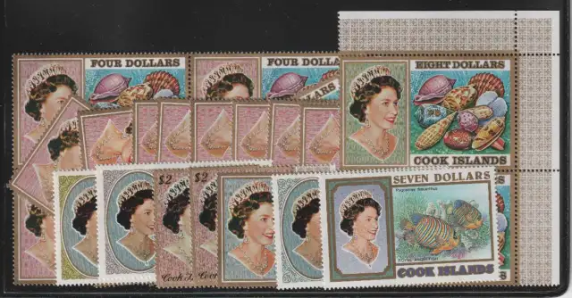 D5568 : Cook Inseln PostfrischHoher Wert Briefmarken; Cv