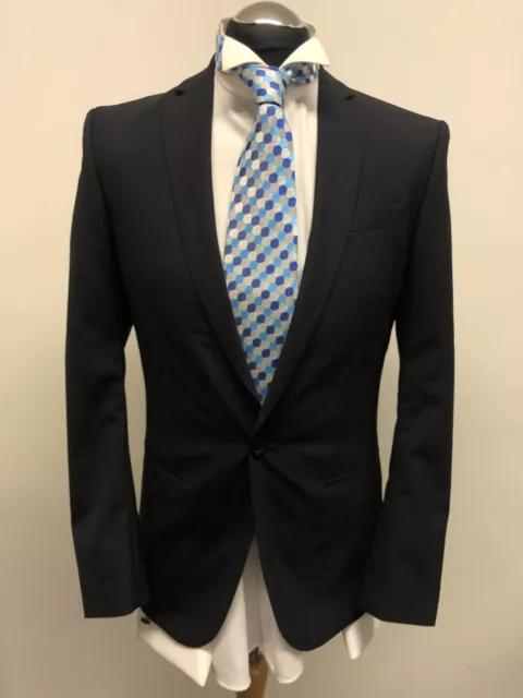 Filippa K. Suit Jacket/Blazer Pure Wool In Navy 38R Bnwt