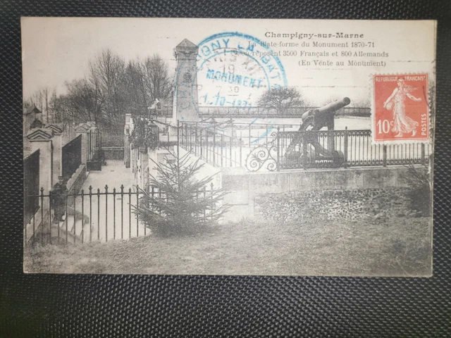 CPA 94 CHAMPIGNY-SUR-MARNE - La Plate-Forme du Monument 1870-71