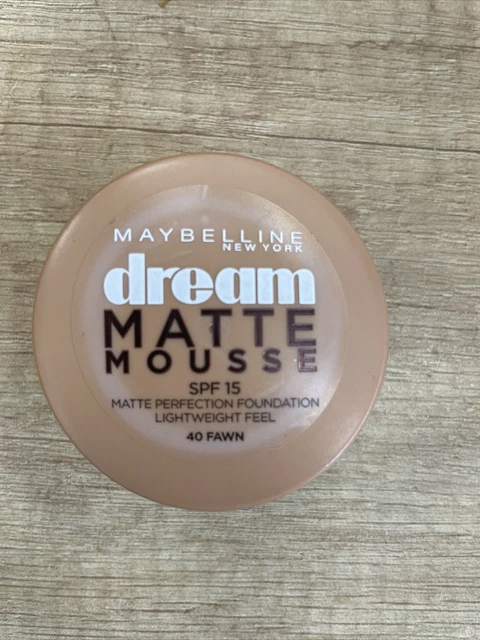 Maybelline New York Dream Matte Mousse FPS 15, 18 ml 40 cervatillo fórmula original