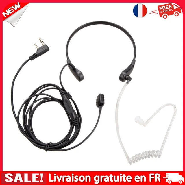Retevis R-151 1Pin 3.5mm PTT Throat Mic Earpiece Covert Air Tube Headset With Slow rebound Earbud for Mobile Phone C9038A