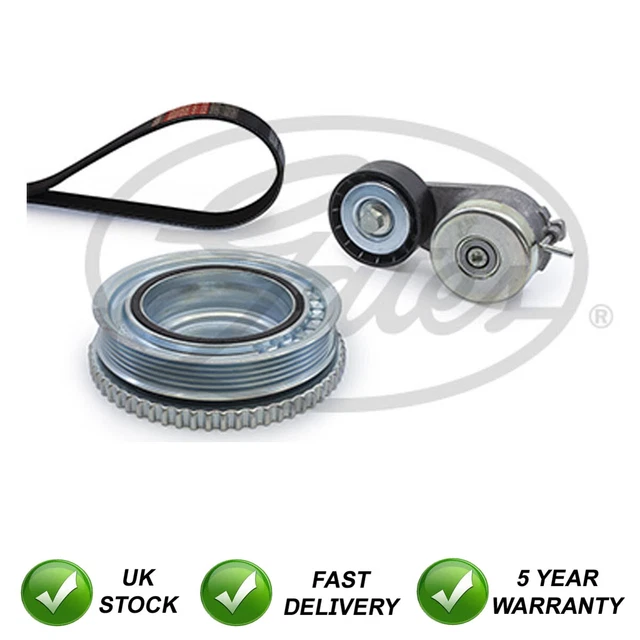 ALTERNATOR DRIVE BELT Kit SJR Fits Ford Ka Fiat 500 Panda Grande Punto