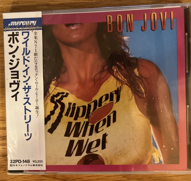 BON JOVI SLIPPERY WHEN WET CD JAPAN (1988). 32DP148. Still In