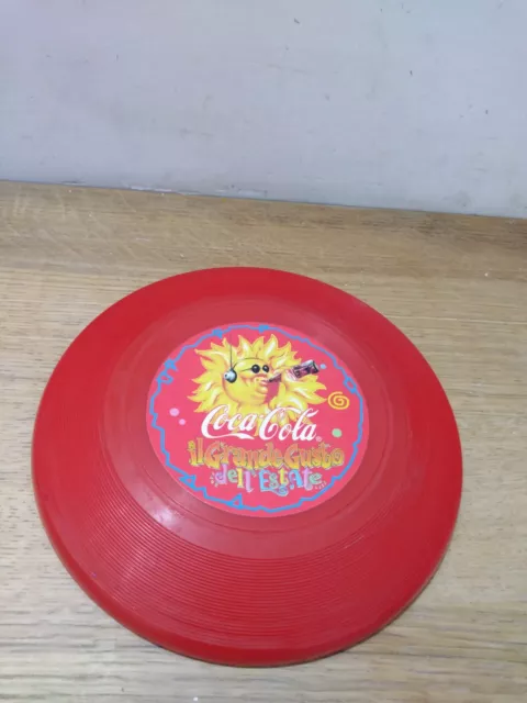 COCA COLA COKE Frisbee vintage anni'90 IL GRANDE GUSTO DELL'ESTATE COCA COLA COKE Frisbee vintage anni'90 IL GRANDE GUSTO DELL'ESTATE