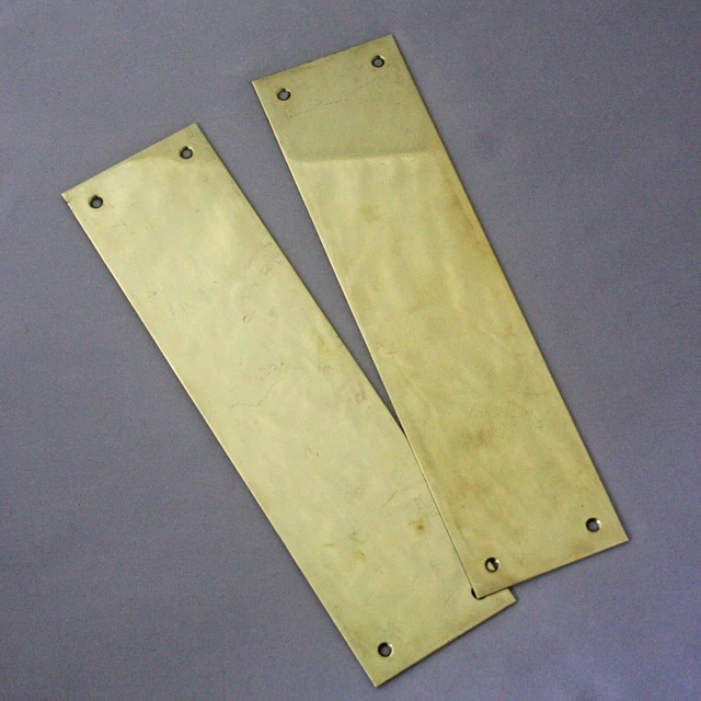 Pair Brass 1900s Finger Plates