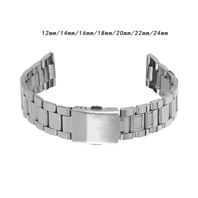 Bracelet de montre en acier inoxydable, bracelet de montre en métal de