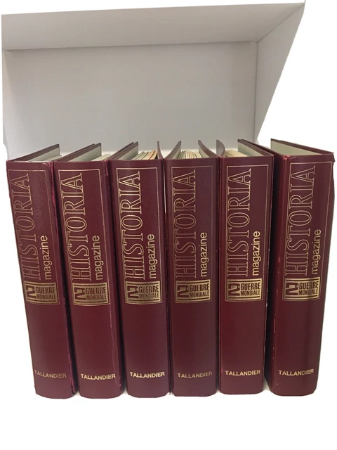 HISTORIA magazine 2ème Guerre Mondiale - Tallandier - Complet 6 classeurs