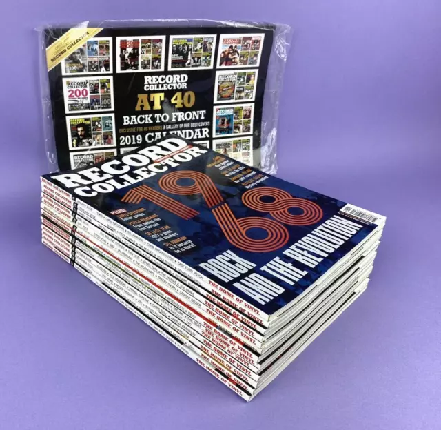 Record Collector Magazine 2018 Complete Year  - 13 Issues 475 - 487 + Calendar