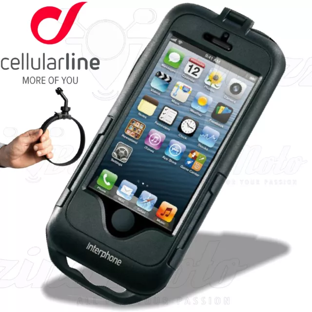 Supporto Manubrio Scooter Cellularline Smartphone Apple Iphone 4-4S