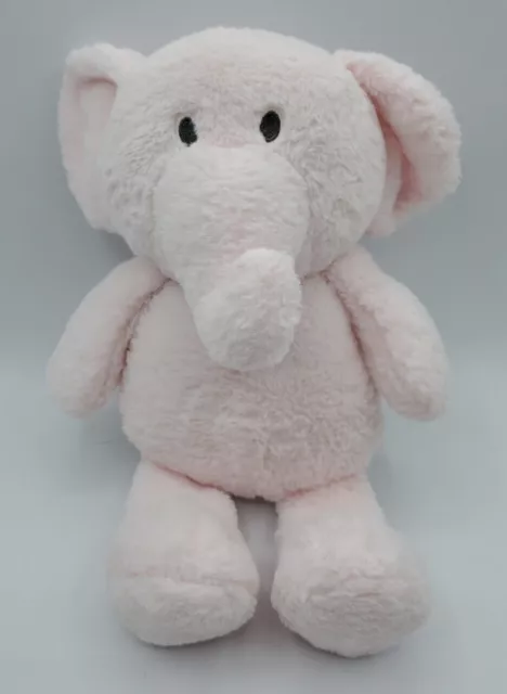 Kellytoy Pink ELEPHANT Stuffed Animal Rattle Crinkle 12" Plush  Baby Toy SOFT