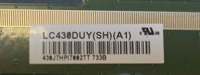 OPEN CELL LCD panel LC430DUY-SHA1 , LCD panel K430WD9 EUR 170,00 ...