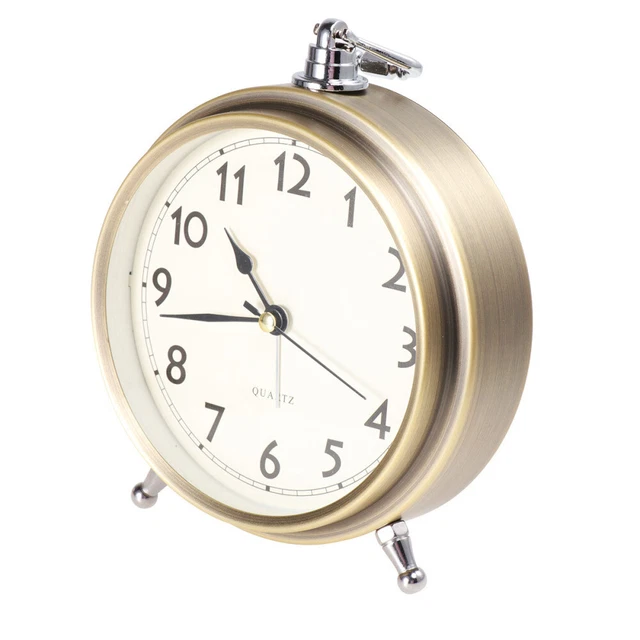 Reloj despertador de escritorio oficina relojes alarma decoración mecánica de habitación duende