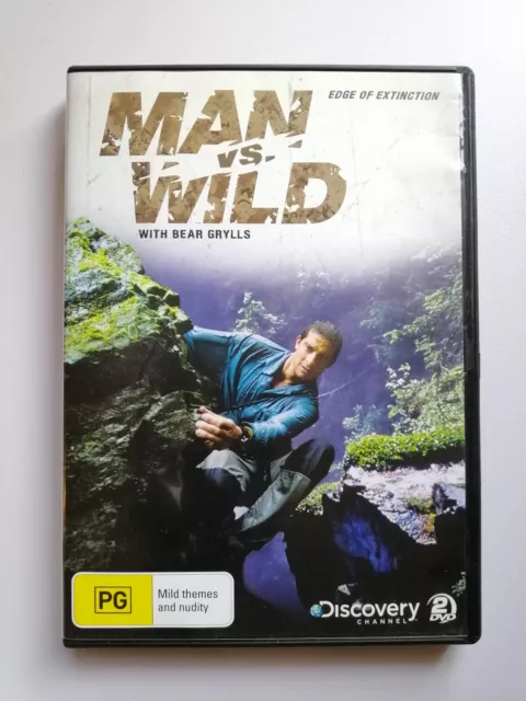 Man vs. Wild with Bear Grylls: Edge of Extinction (2010) DVD 2-Disc Set R4 VGC