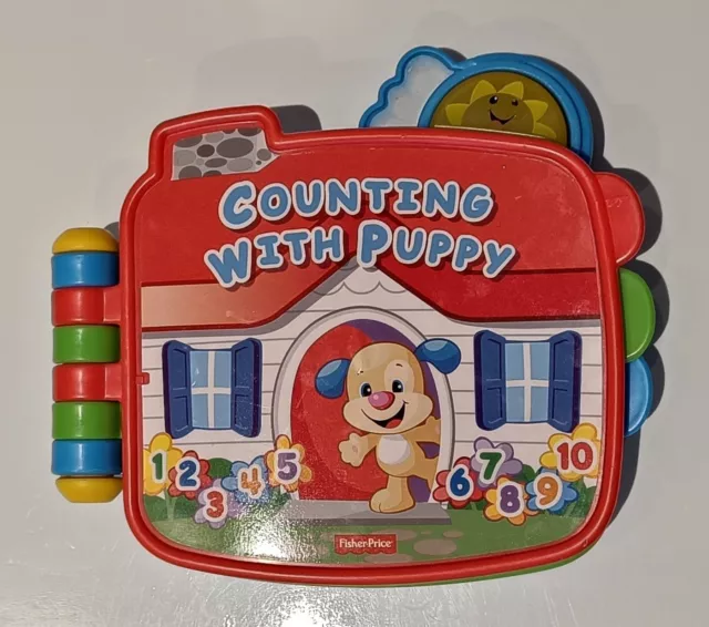 Fisher Price Counting With Puppy Electronic Interactive Toy Book Musical