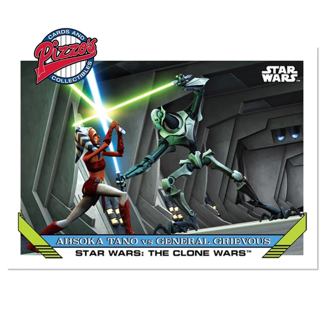 2023 Throwback Thursday Star Wars Set 26 1993 Topps #76 Ahsoka Vs Grievous PS