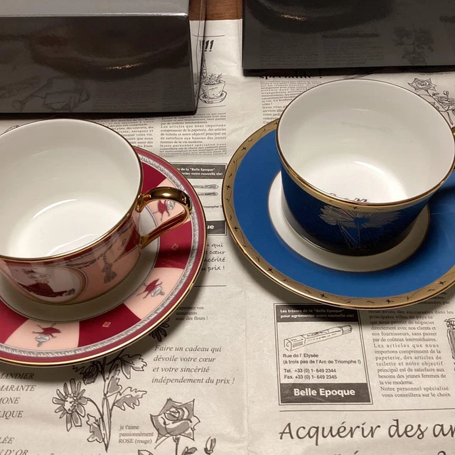 Noritake Cup Saucer Moomin Guest Set Red Blue