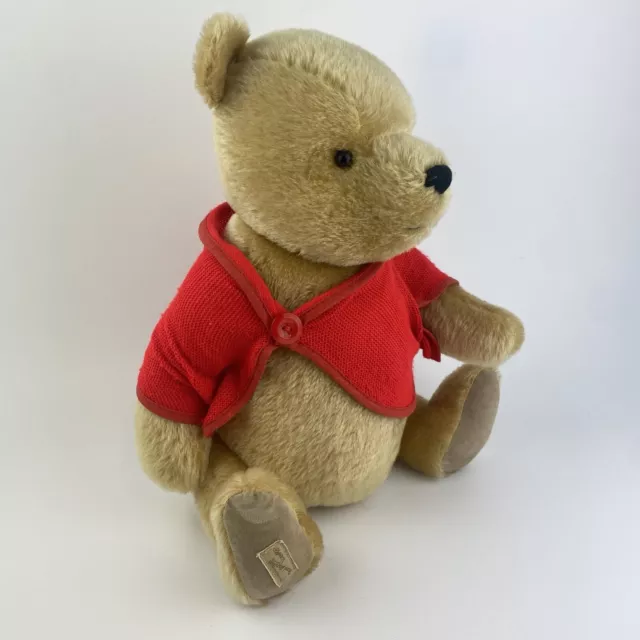 Deans Winnie the Pooh Mohair Teddy Bear Ltd Edition Vintage 90s Collectors Club