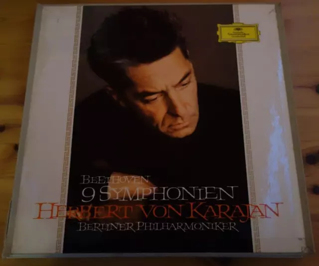 BEETHOVEN 9 Symphonien KARAJAN 8 LP BOX DG Tulip