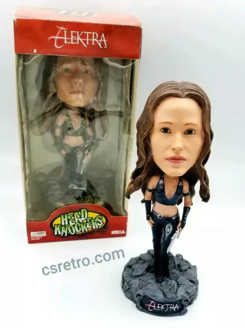 2003 NECA 8" Daredevil Movie ELEKTRA Headknockers Bobble Head Collectible Toy