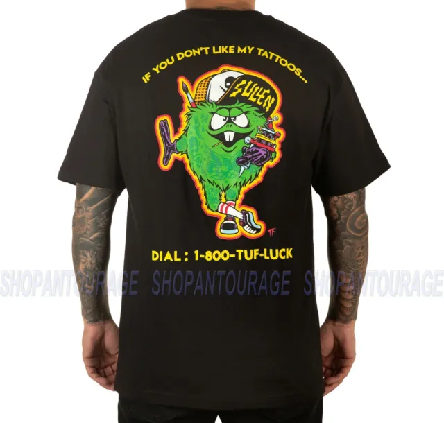 Sullen Meanie Greenie SCM4272 Manica Corta Grafico Tattoo Skull T-Shirt Per Uomo