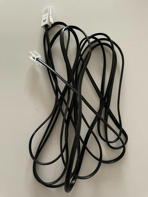 RJ11 to BT Connector ADSL Broadband Modem Router Cable UK 3M Black